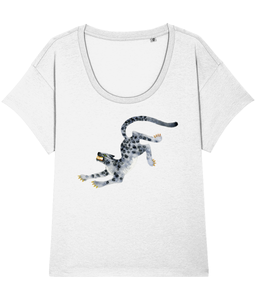 Snow Leopard loose fit tee