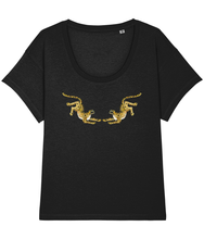 Load image into Gallery viewer, Two leopard loose fit tee